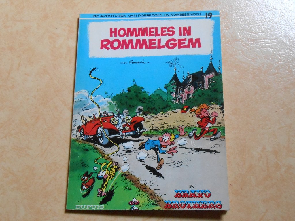 Robbedoes en Kwabbernoot 19 Hommeles in Rommelgem 1969. 1 st, Enlèvement ou Envoi, Une BD, Comme neuf, FRANQUIN