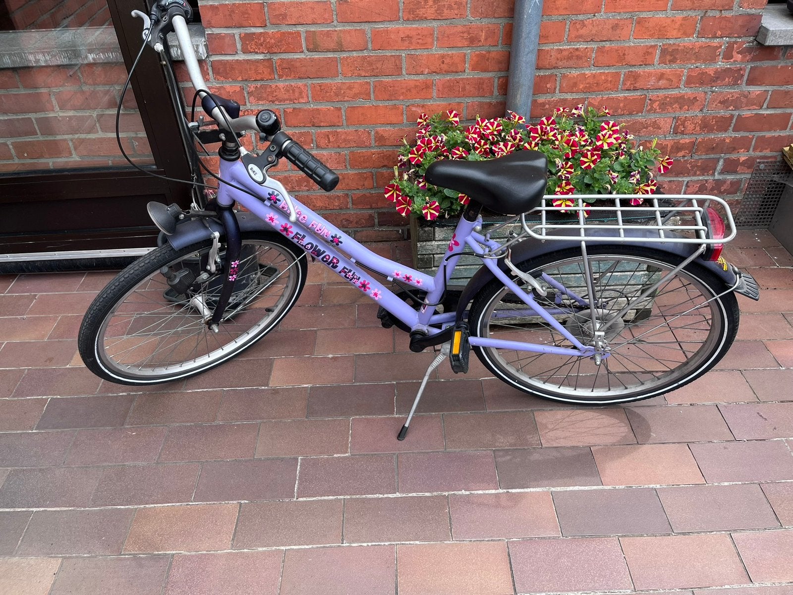Paarse meisjesfiets maat 24, Fietsen en Brommers, Ophalen, Gebruikt, 24 inch, Versnellingen