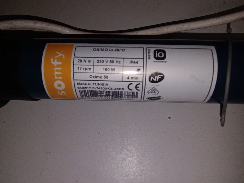 Somfy rolluikmotor, Ophalen, Gebruikt, Overige kleuren, Minder dan 100 cm