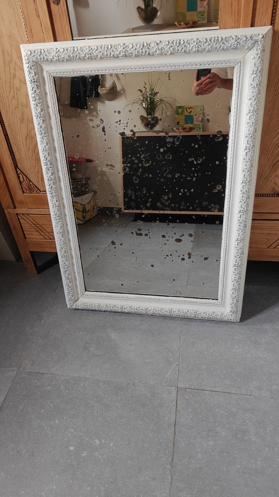 miroir ancien, Antiquités & Art, Antiquités | Miroirs, Enlèvement