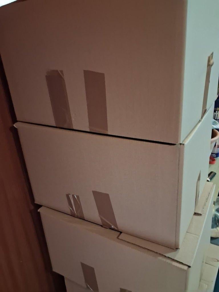 Dozen met allerhande decoratie enz. voor rommelmarkten, Ophalen, Gebruikt, Meerkleurig, Overige materialen