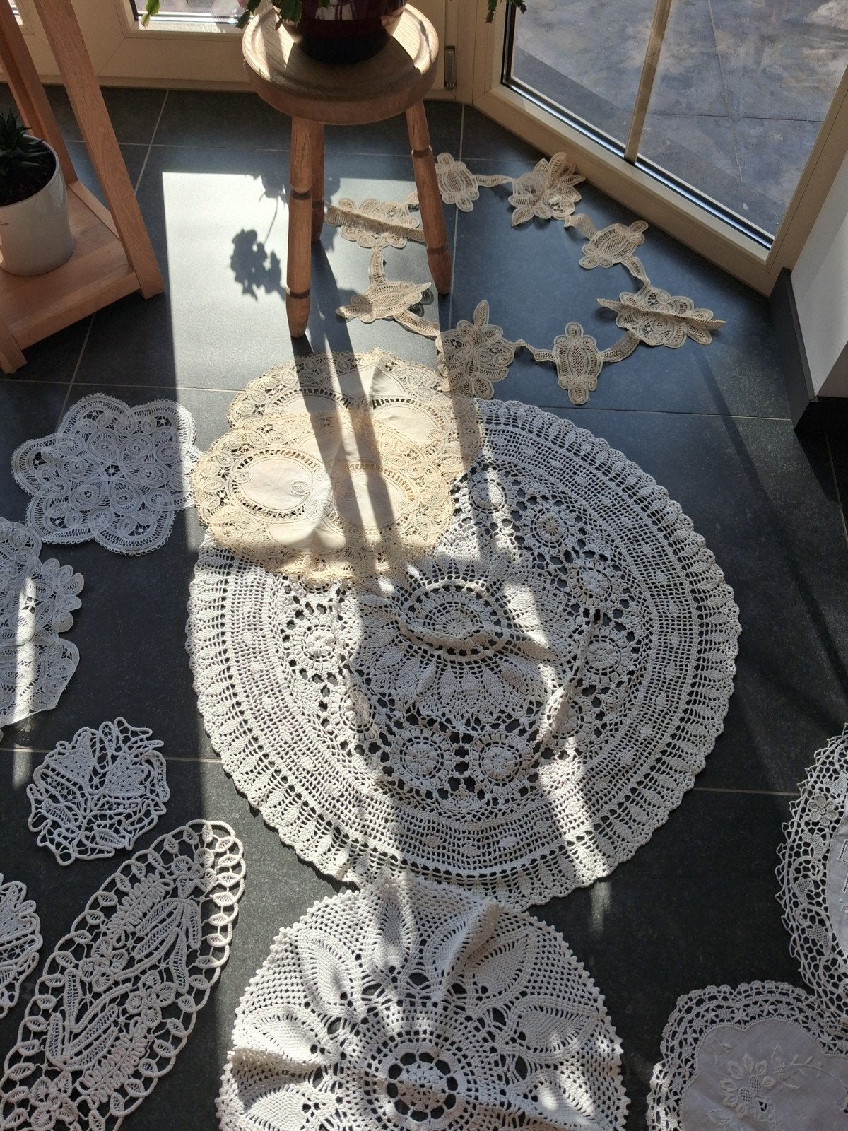 kanten doekjes alle maten., Hobby & Loisirs créatifs, Enlèvement