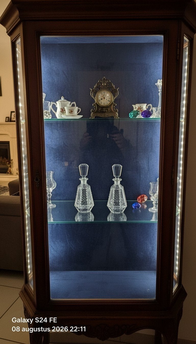 2 kristallen vaasjes, Antiek en Kunst, Ophalen of Verzenden