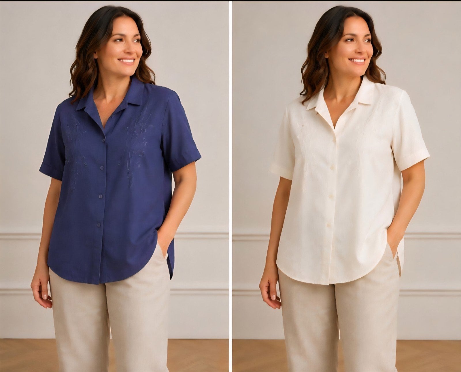 Dansi, 2 nouvelles blouses, taille XL, DanDanSi, Enlèvement ou Envoi, Bleu, Taille 42/44 (L)