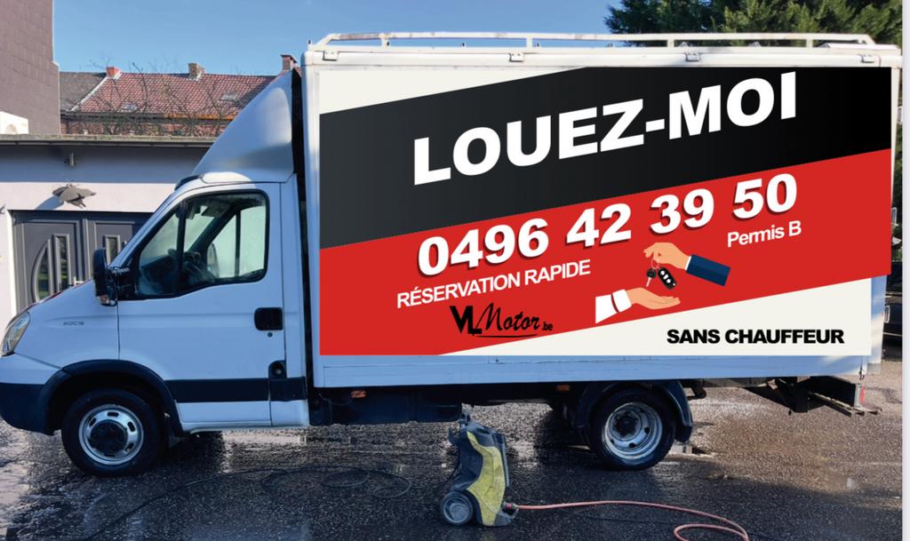 Location voiture camionette de 3 a 21m3 permis b la louviere