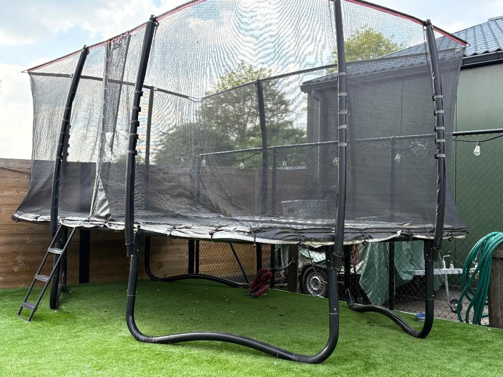 trampoline Peakpro 5M X 3M sterk frame, Ophalen, Gebruikt