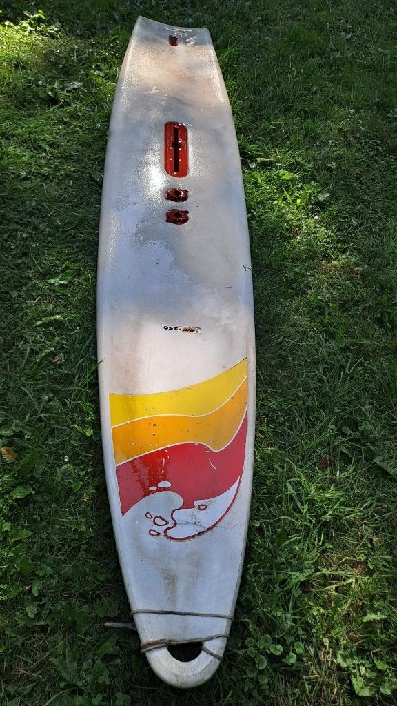 surfplank of paddle board mid jaren 80, Ensemble complet, Enlèvement, Utilisé, 300 cm ou plus