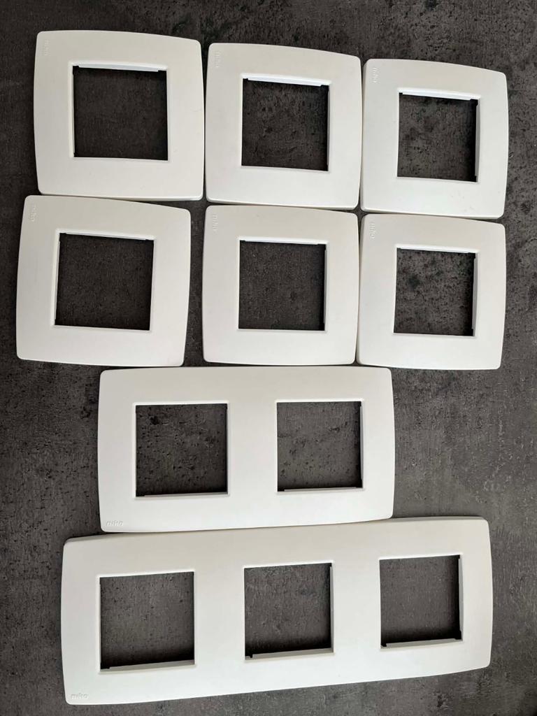 Niko afdekplaten 101 Original white, Doe-het-zelf en Bouw, Ophalen of Verzenden, Nieuw
