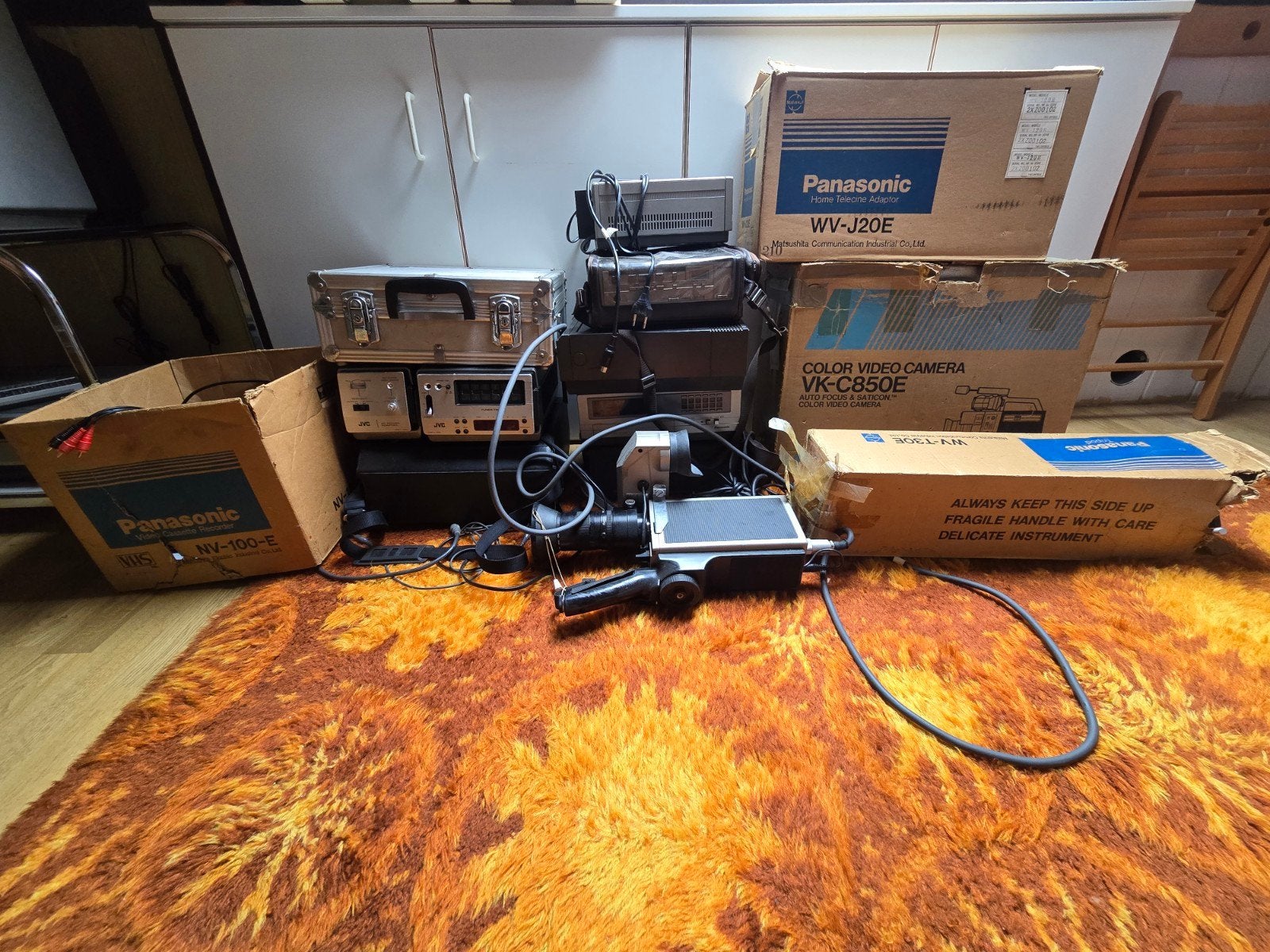 vintage VHS camera's portable, Audio, Tv en Foto, Ophalen, Gebruikt