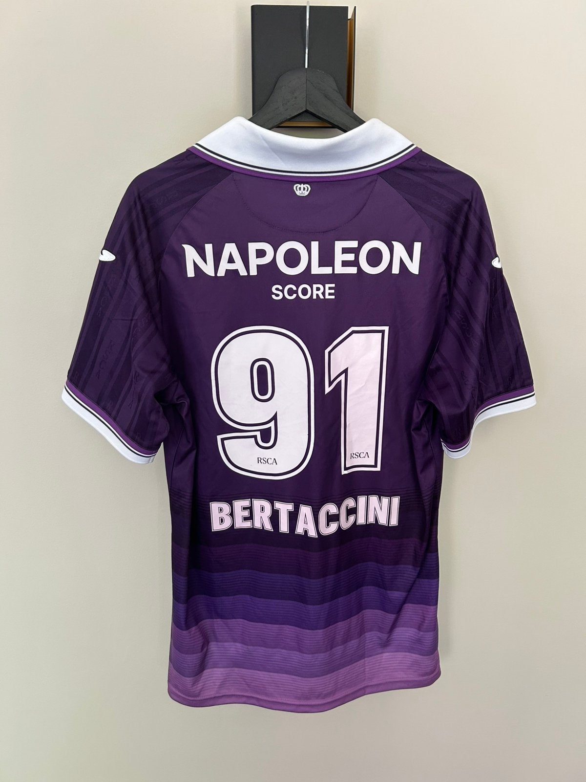 RSC Anderlecht Maillot Domicile 2025/2026 – Bertaccini #91, Taille XL, Enlèvement ou Envoi, Comme neuf, Maillot
