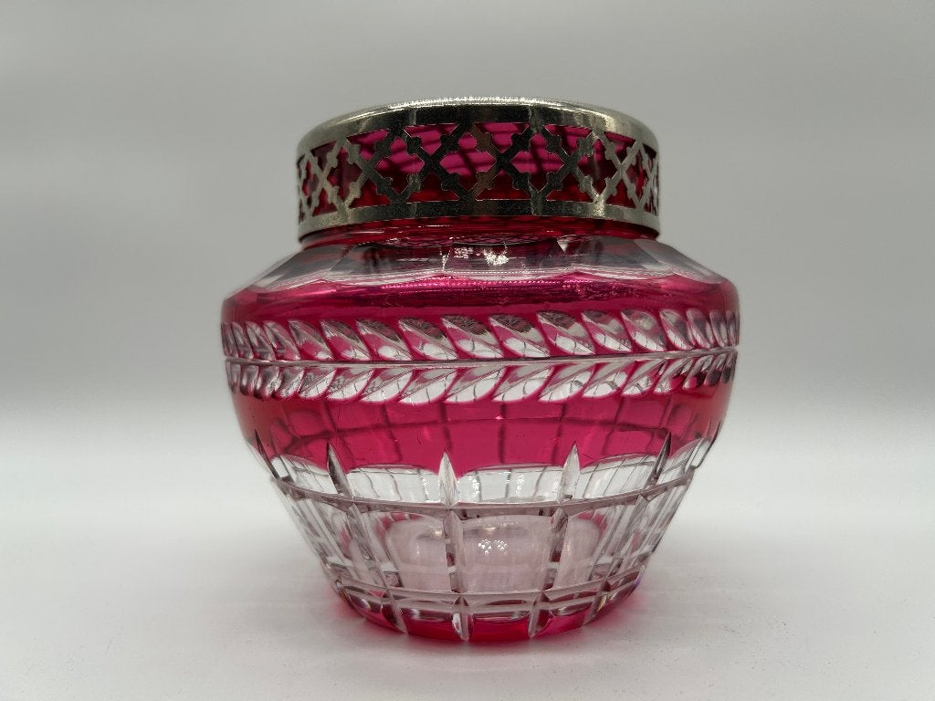 Pique-fleurs en cristal du VSL d'époque ART DECO, Antiquités & Art, Enlèvement ou Envoi