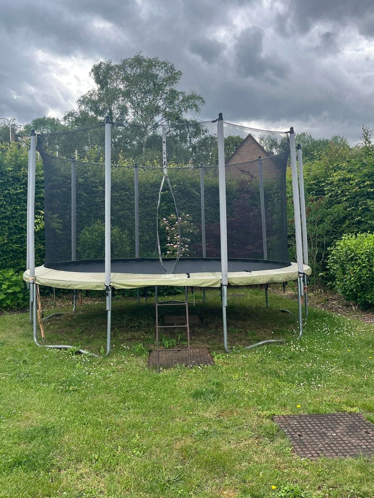 Trampoline domyos 420cm, Enlèvement, Comme neuf