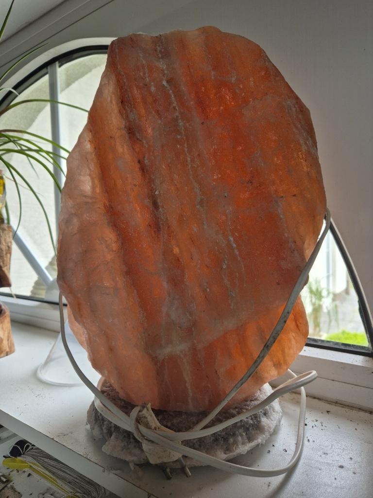 zoutsteen lamp, Ophalen, Gebruikt
