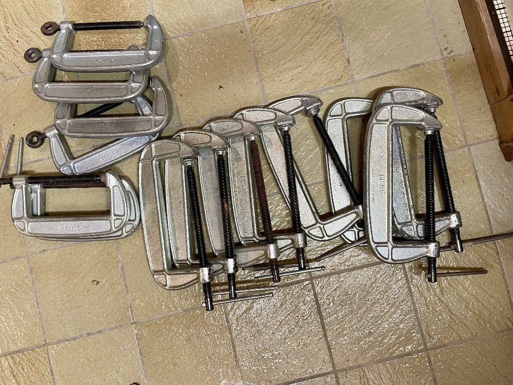 LOT de 14 serre-joints lourds RICHA made in Germany, Enlèvement