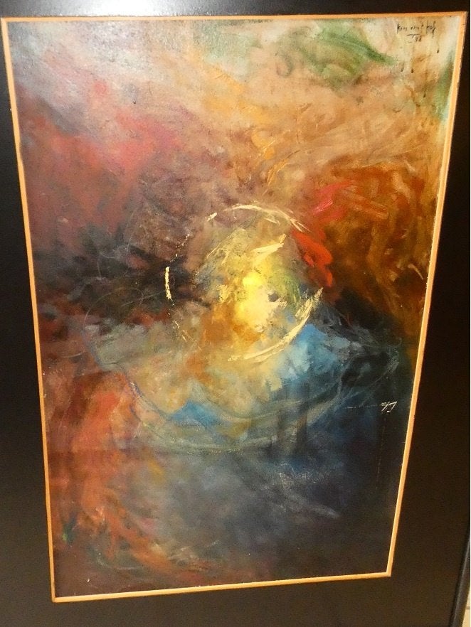 Kris Van 'T Hof (1960)., Enlèvement, Bois, Signé, Peinture à l'huile