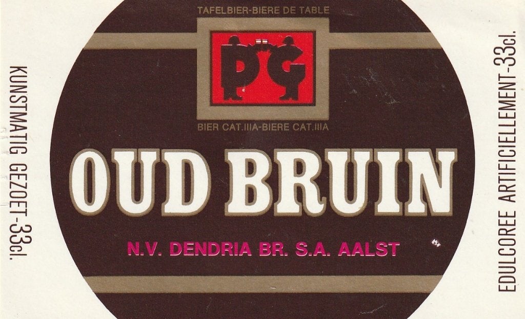 bieretiket België Dendria Aalst : Oud Bruin, Verzamelen, Verzenden, Zo goed als nieuw, Overige typen, Overige merken