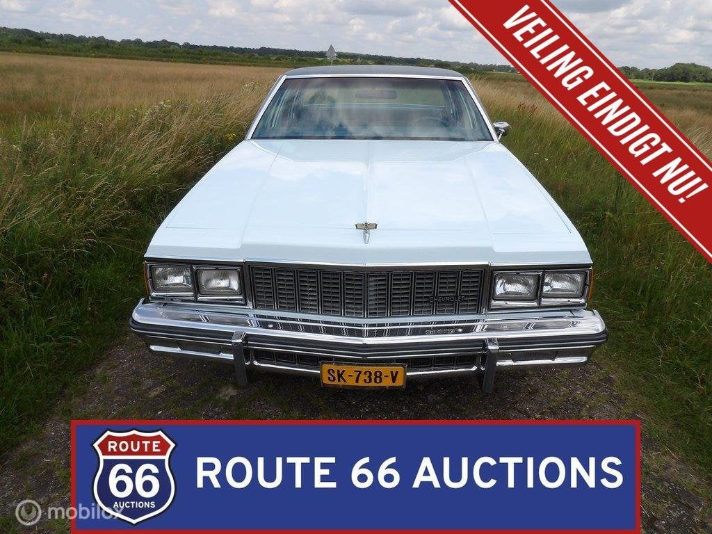 Chevrolet Caprice Classic | 1979 | Route 66 Auctions, Auto's, Chevrolet, Zwart, Bedrijf, Handgeschakeld