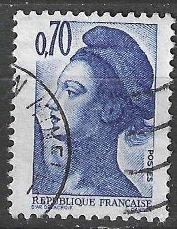 France 1982 - 2240 Yvert - Liberté de Gandon - 70 s. (ST), Envoi, Affranchi