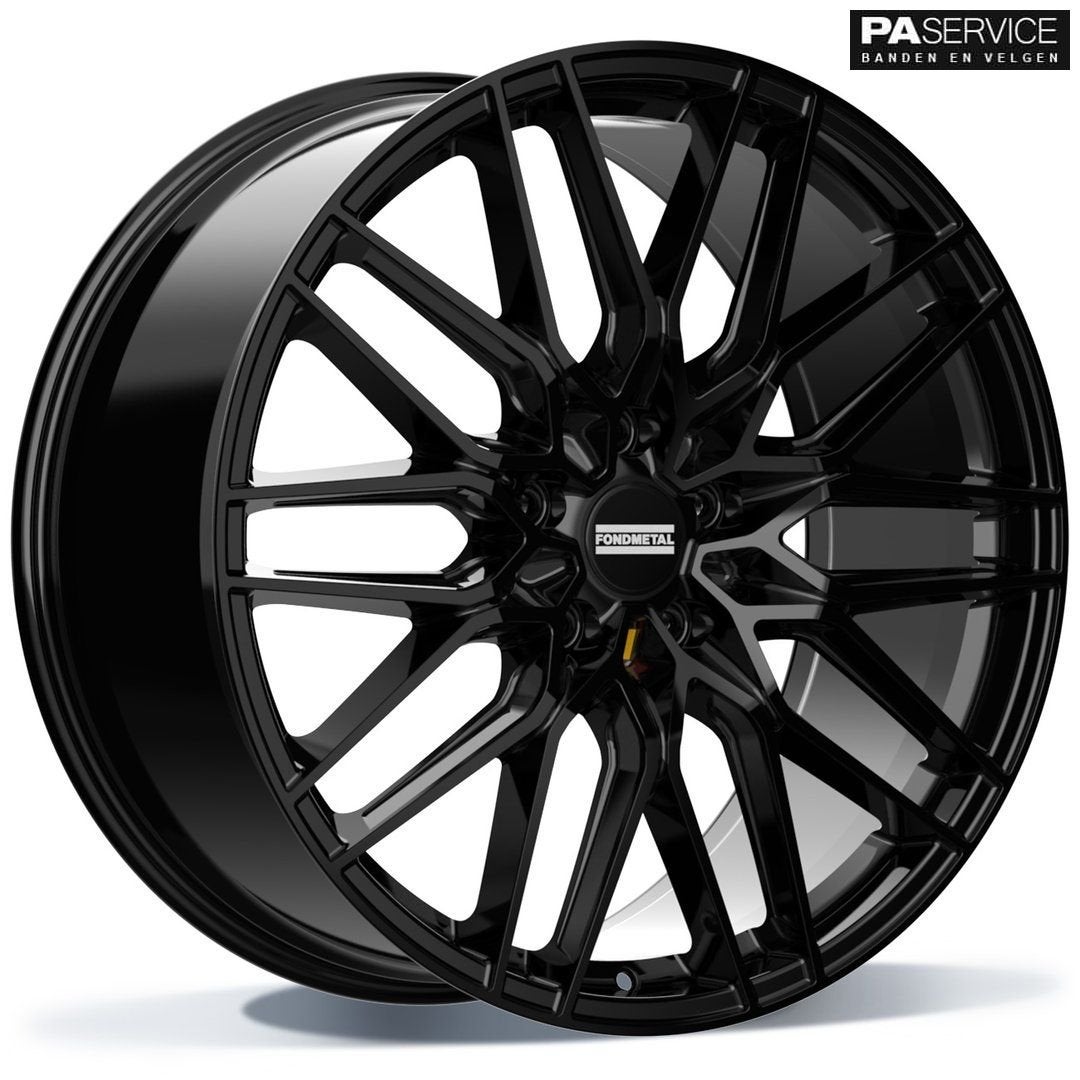 Nw 22 inch glossy Black Fondmetal breedset voor Porsche Caye, Auto-onderdelen, Banden en Velgen, -, -, Banden en Velgen, Nieuw