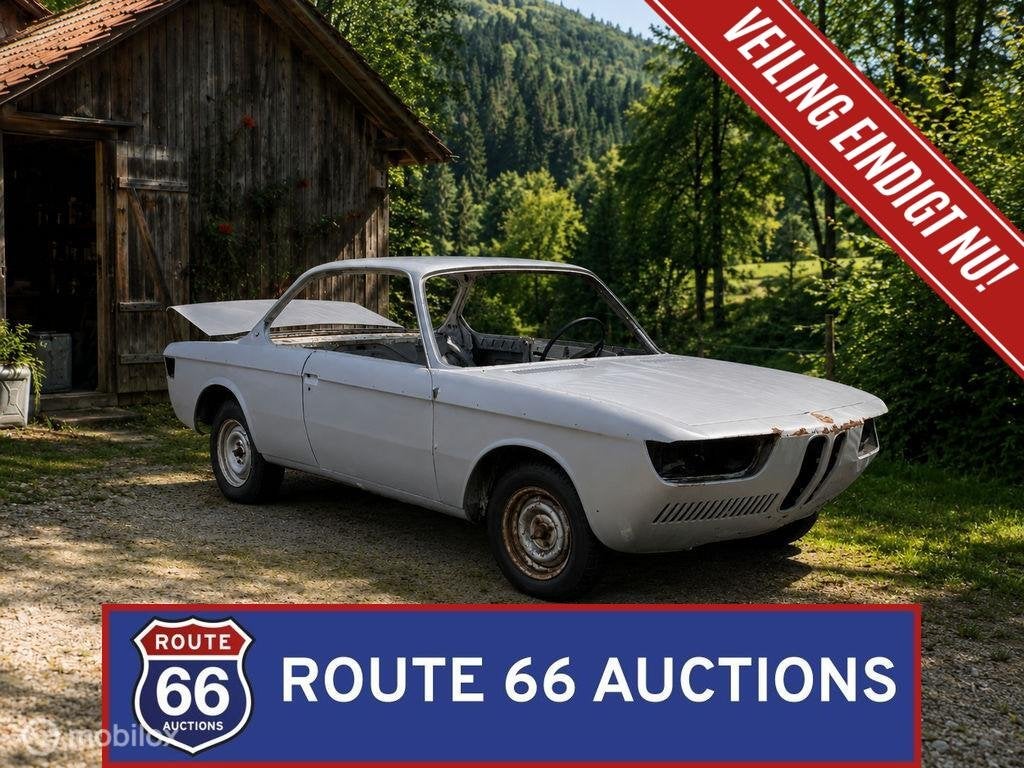 BMW 2000 CS | 1968 | Route 66 Auctions, Auto's, Oldtimers, Zwart, Bedrijf, Handgeschakeld, Overige carrosserie