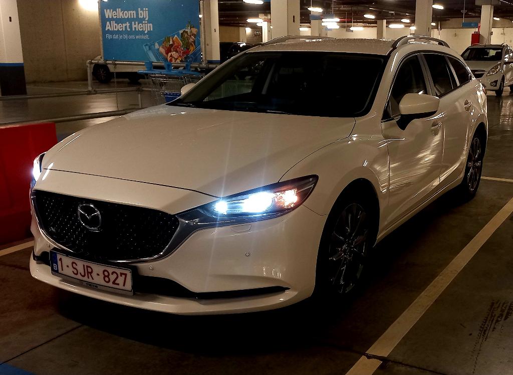 Mazda 6 2.0 Benzine 107kw, Auto's, Mazda, Wit, 120 kW, Break, USB