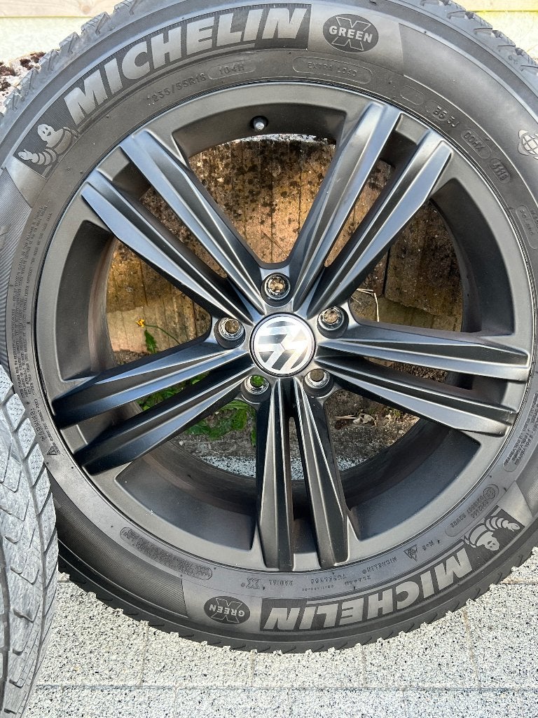 Jantes Sebring Volkswagen Tiguan Sett noires mates originale, Neuf, Pneus et Jantes, Pneus hiver, 18 pouces