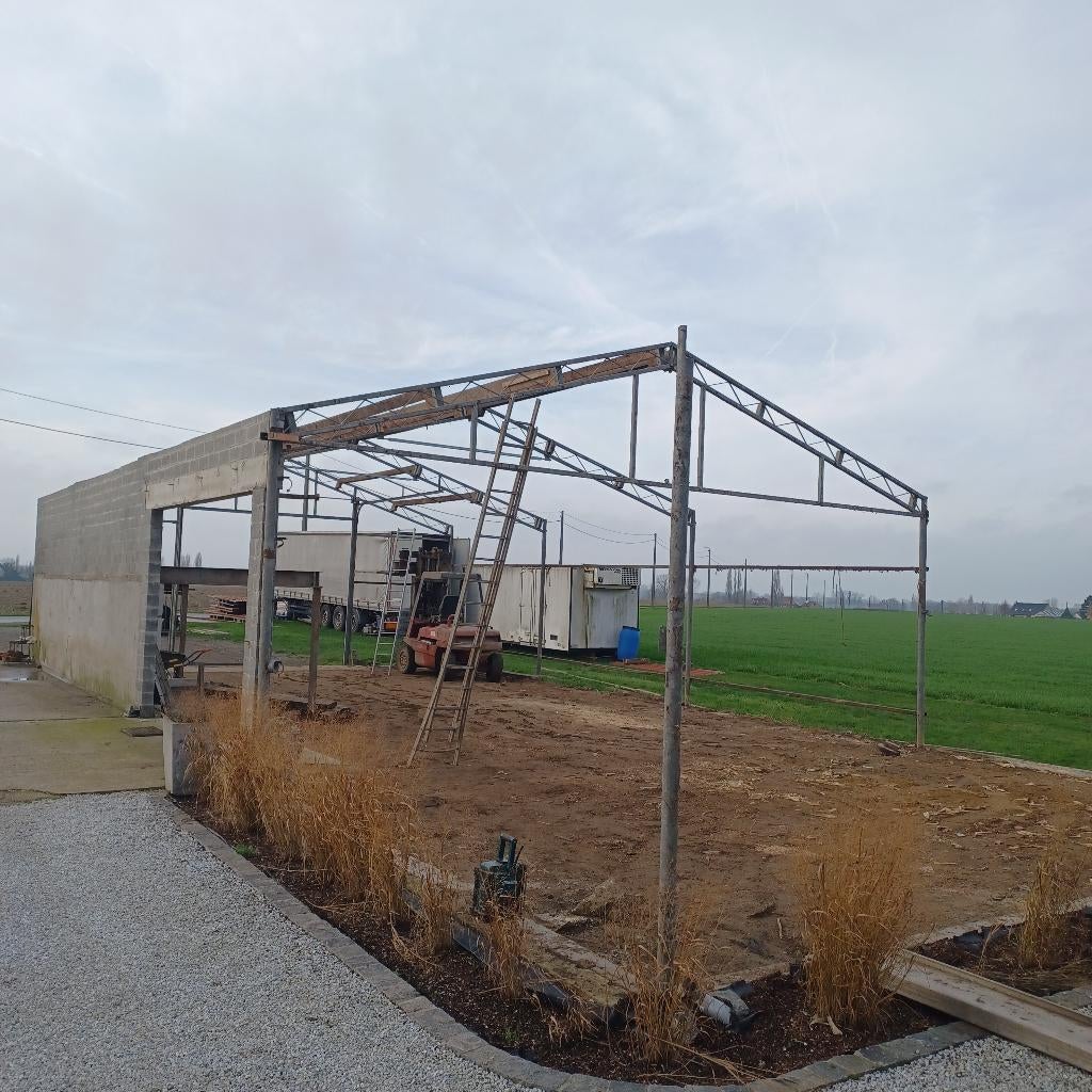 Lichte verzinkte spanten voor loods, Doe-het-zelf en Bouw, Ophalen, Gebruikt