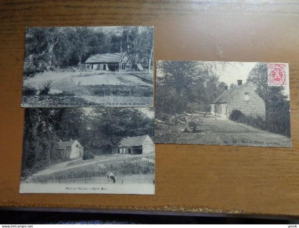 3 kaarten, Mont de l'Enclus, Garde Bois, Verzenden, Gelopen, Henegouwen