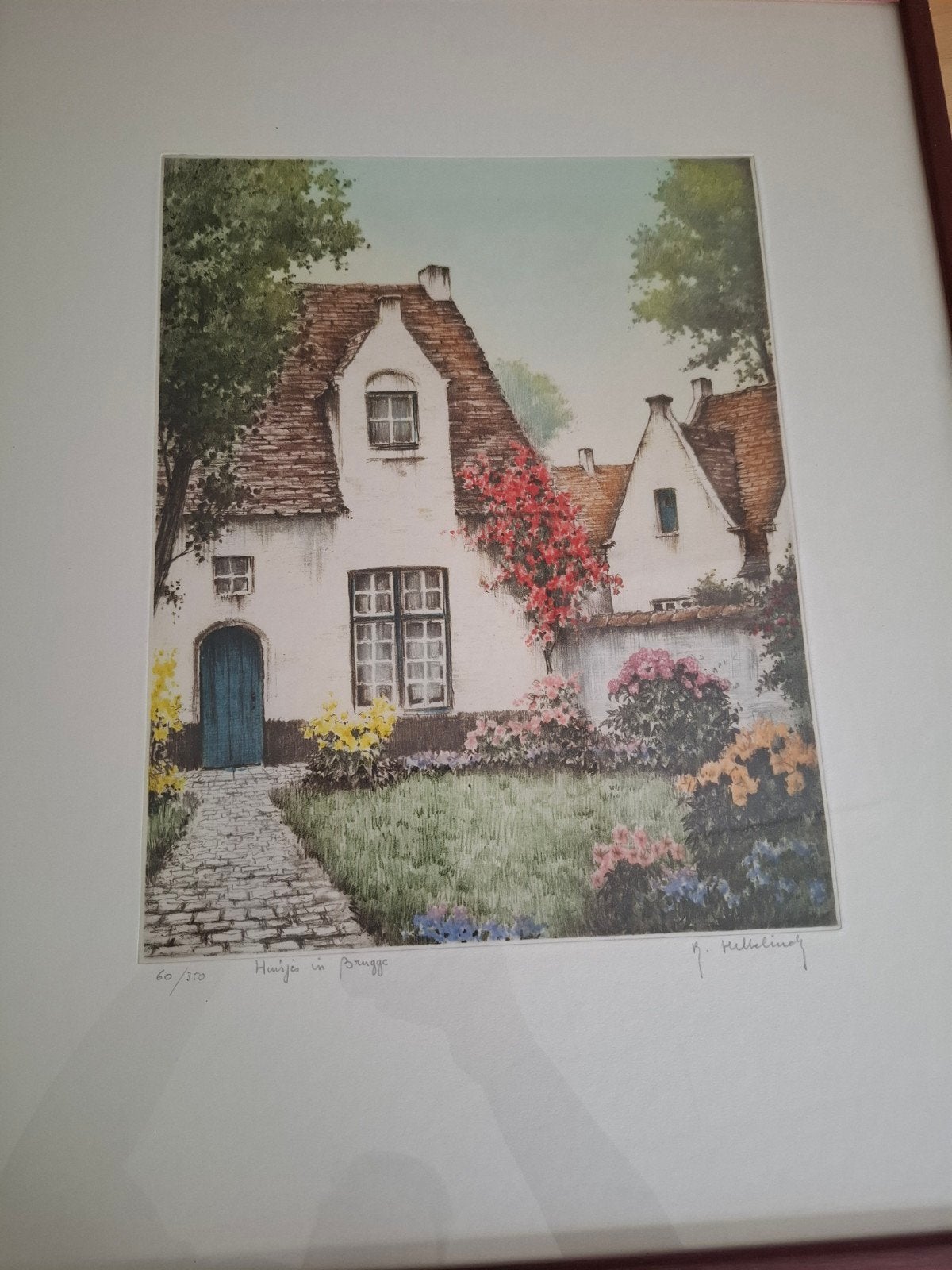 Goede staat. Kader inbegrepen, Antiek en Kunst, Kunst | Litho's en Zeefdrukken, Ophalen