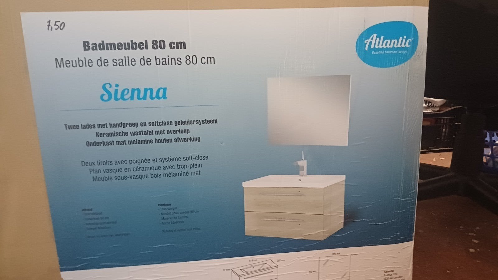 Nouveau meuble de salle de bain, Enlèvement, Neuf