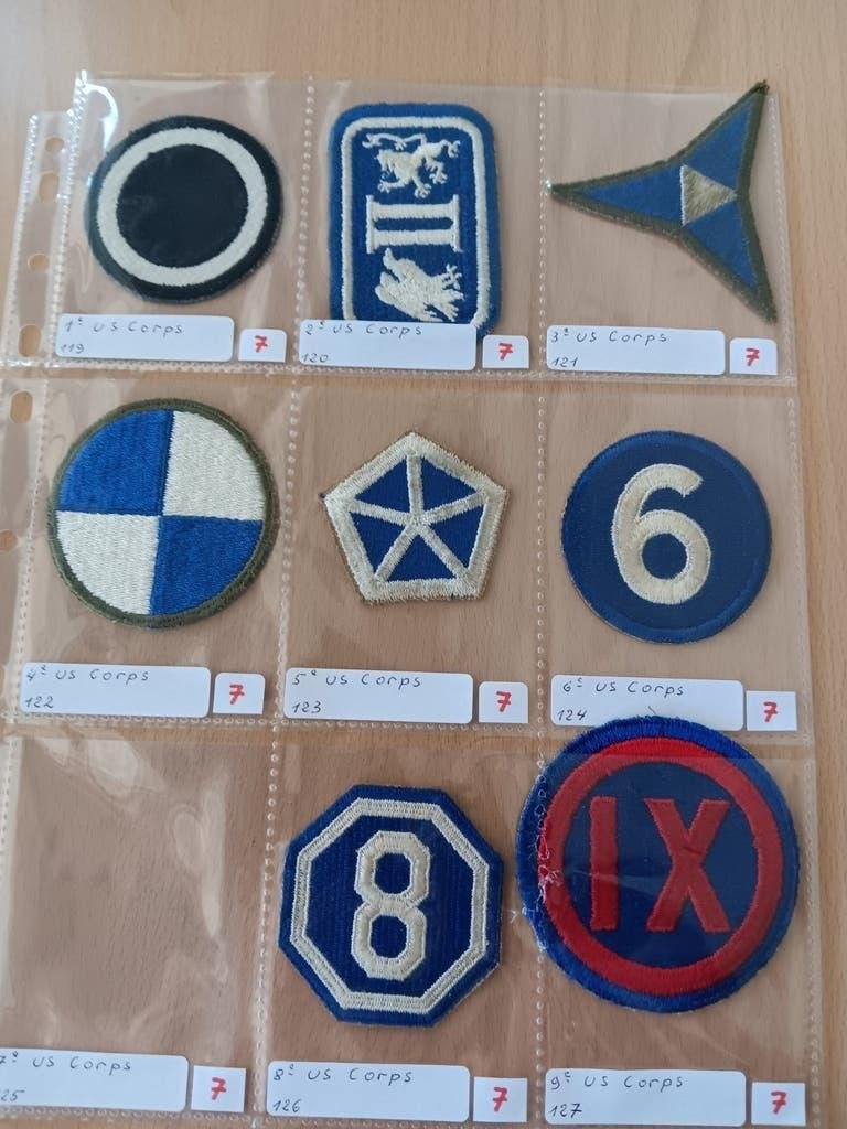 Us ww2 patches, Verzamelen, Ophalen of Verzenden