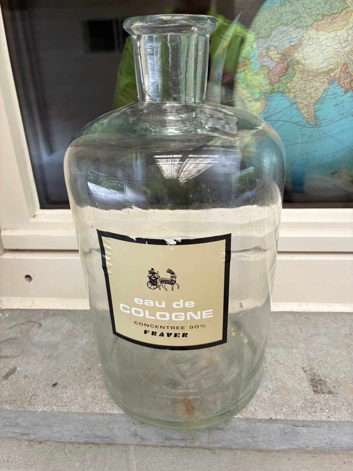 Bouteille en verre 5 l. Eau de Cologne, Enlèvement ou Envoi, Utilisé, Autres types