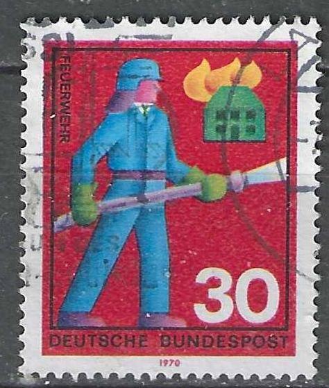 Allemagne Bundespost 1970 - Yvert 492 - Service d'urgen (ST), Envoi, Affranchi