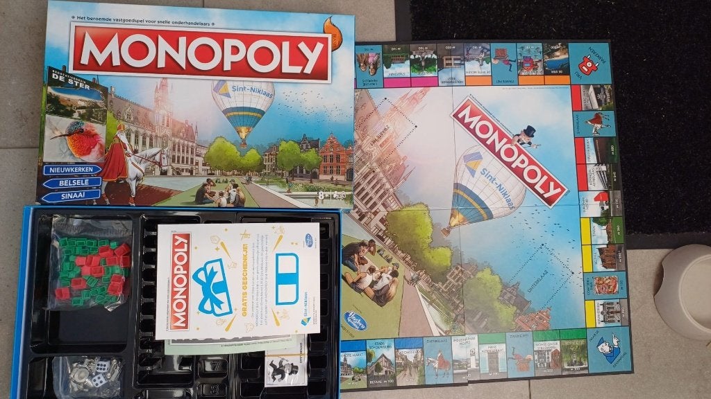bordspel Belgie Monopoly Sint - Niklaas Monopolie, Hobby en Vrije tijd, Gezelschapsspellen | Bordspellen, Een of twee spelers