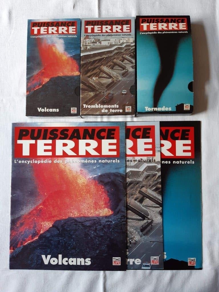 Lot de 3 cassettes vidéo Puissance Terre, Enlèvement, Documentaire
