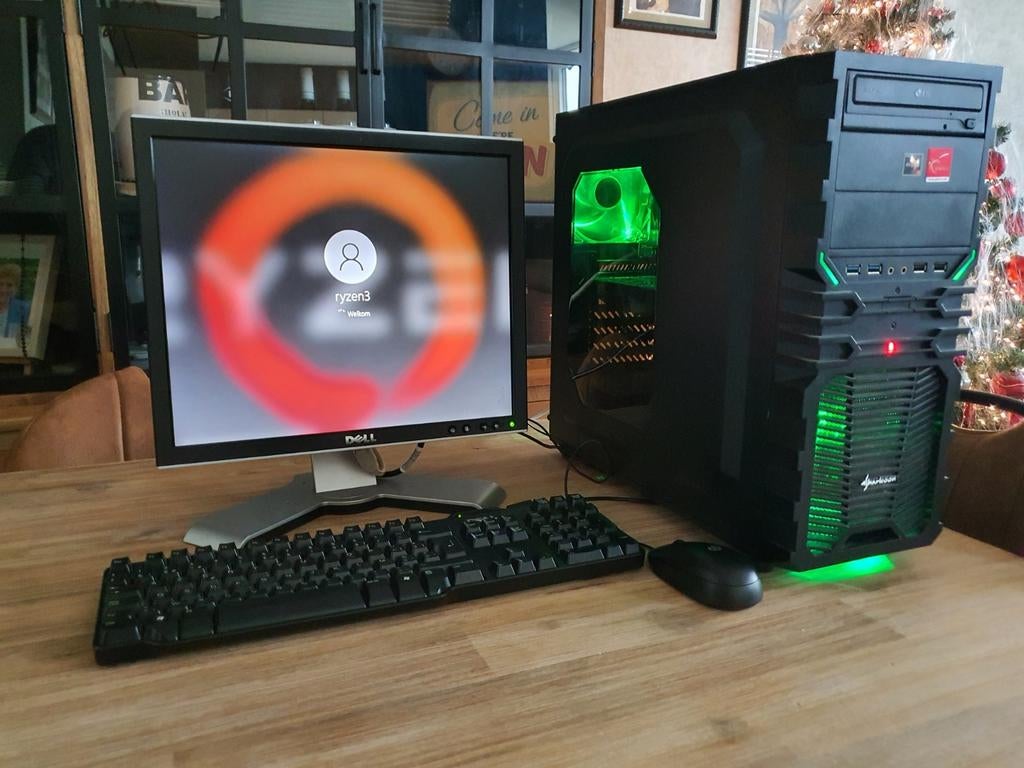 Amd Ryzen 3 2200g 8gb ssd + 1TB gts450 vega8 win11, Enlèvement, Gaming, HDD