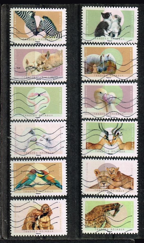 Timbres-poste de France - K 4696 - Aimer les animaux, Envoi, Affranchi