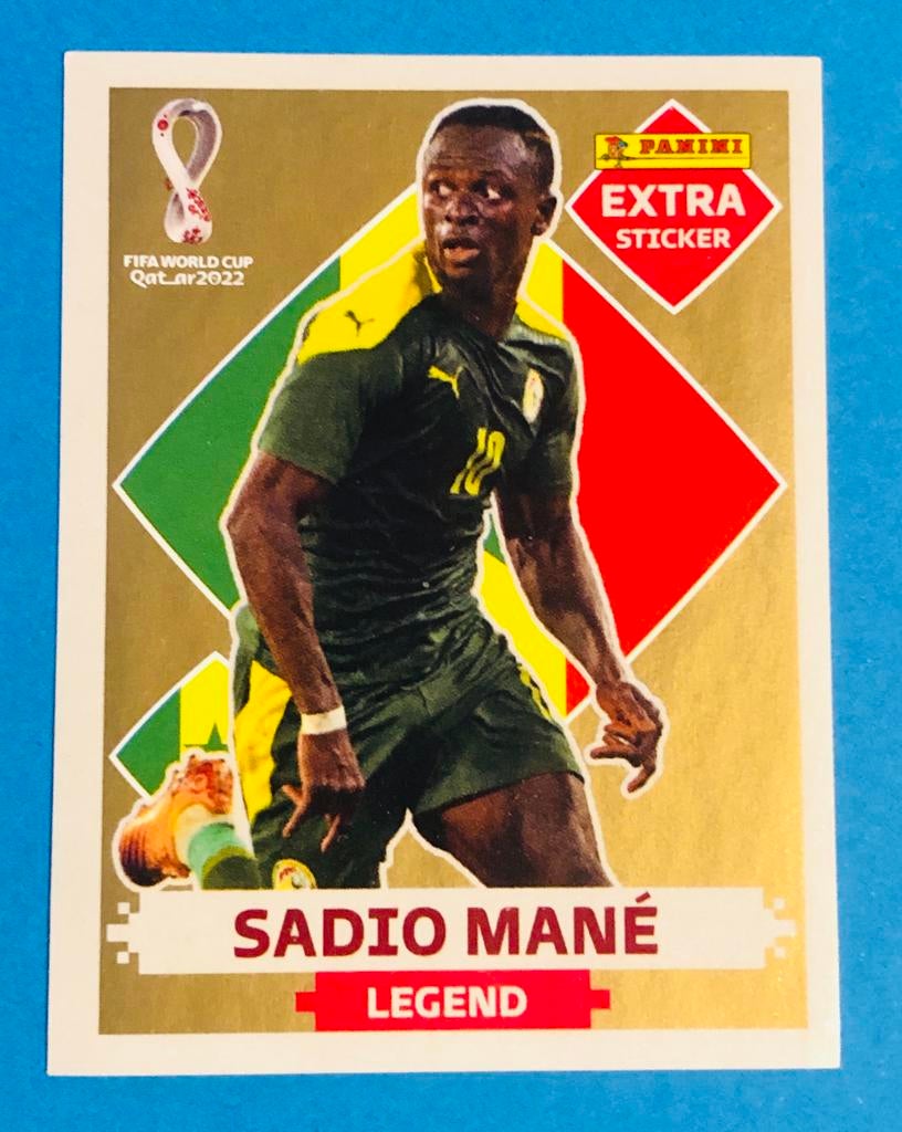 Panini World Cup Qatar2022 Extra Sticker Mané Gold Senegal, Verzamelen, Verzenden, Nieuw, Sport