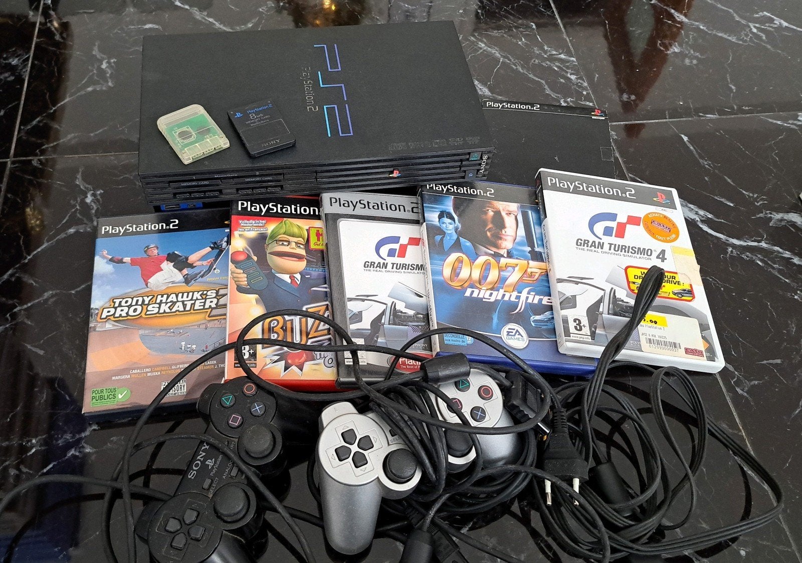 Playstation 2 avec jeux 2 manettes cartes mémoires, Consoles de jeu & Jeux vidéo, Consoles de jeu | Sony PlayStation 2, Enlèvement ou Envoi