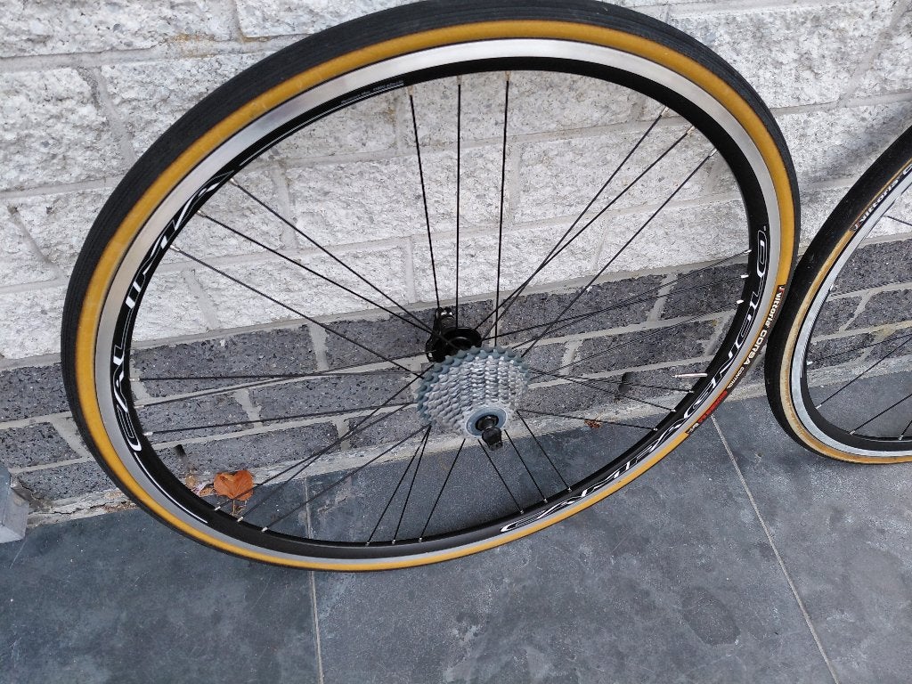 Koerswielen campagnolo calima, Fietsen en Brommers, Campagnolo, Zo goed als nieuw, Aluminium, Racefiets