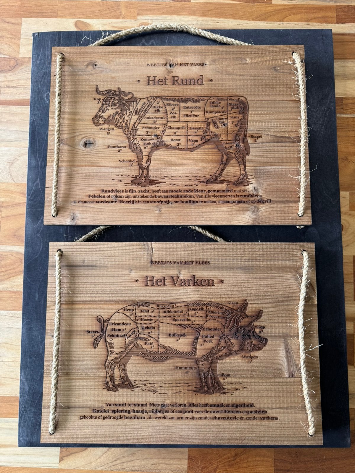 Laser/gravure rund & varken voor in de keuken of bij de bbq, Enlèvement