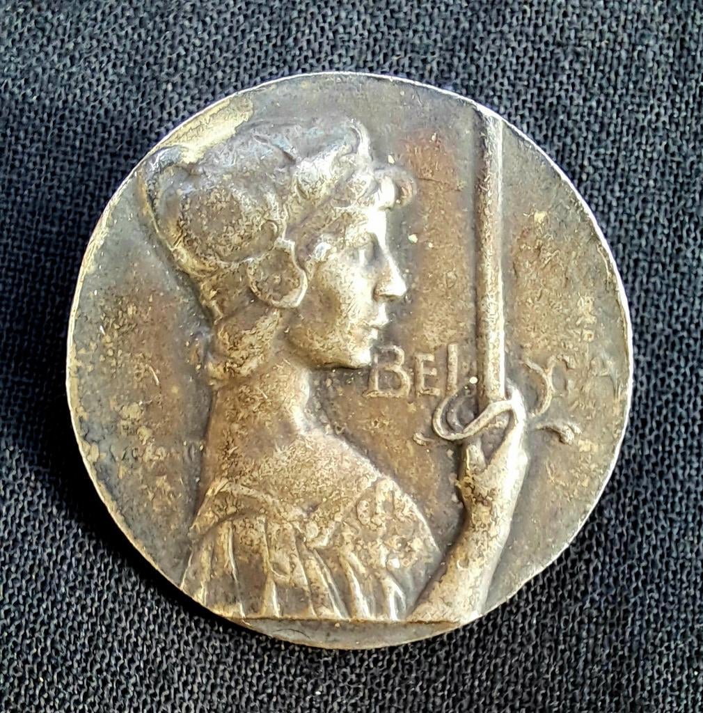 Médaille/Broche Belgica Gloire aux Défenseurs de Liège 1914, Enlèvement ou Envoi