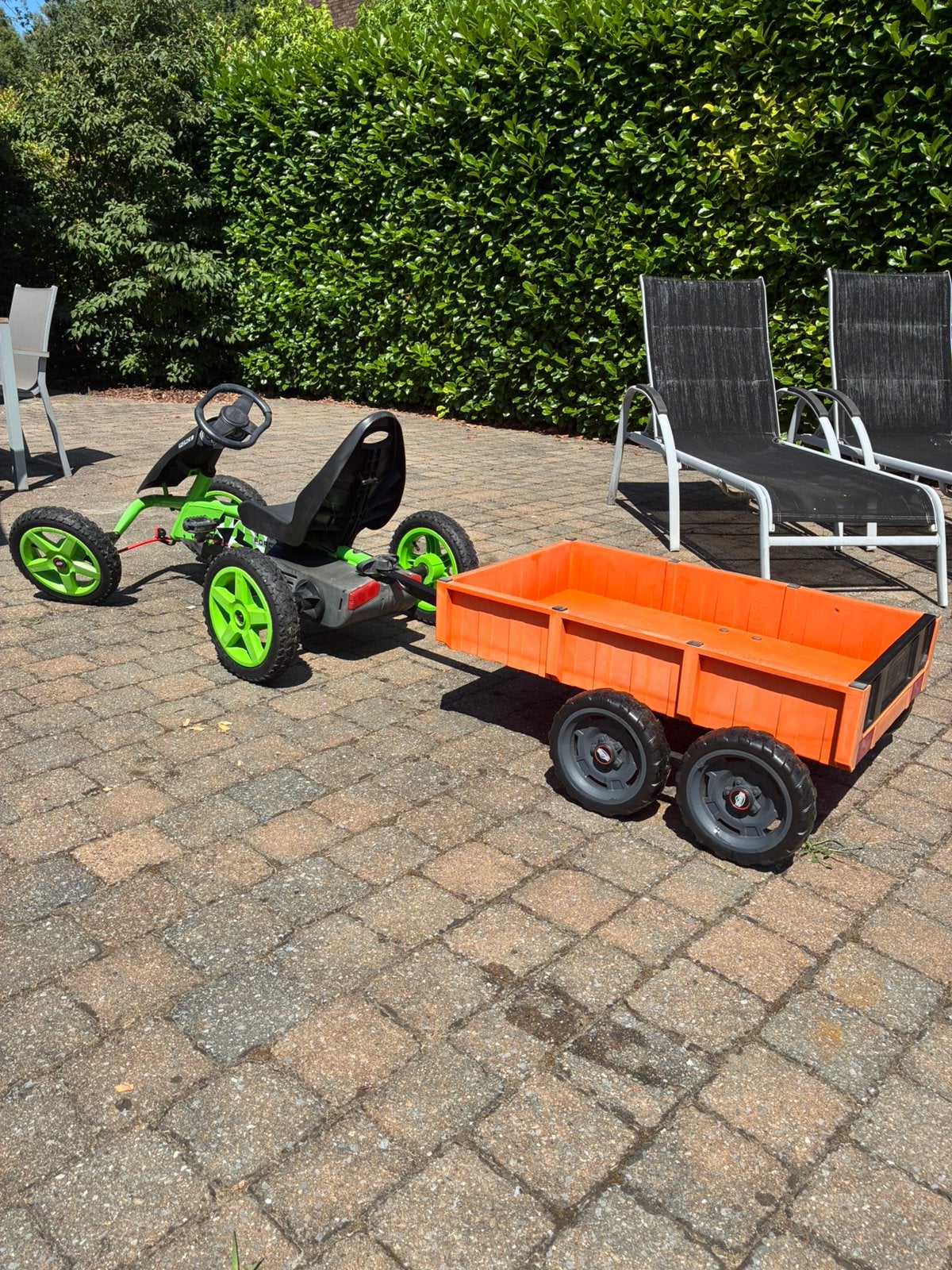 Go cart Berg rally Force + aanhanger Berg Trailer L, Ophalen