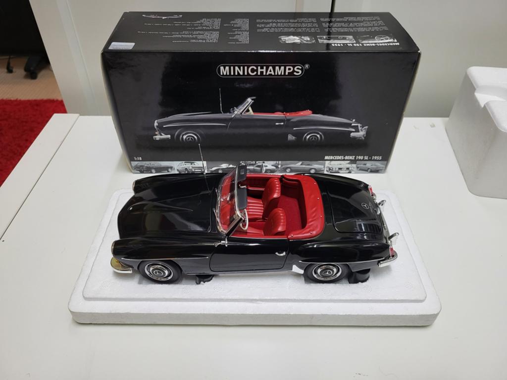 Mercedes 190sl schaal 1/18, Ophalen, Nieuw, Auto, MiniChamps