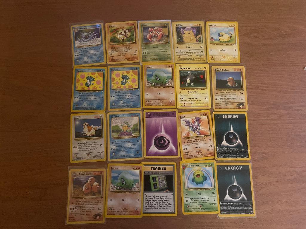 Oude pokemon kaarten, Envoi