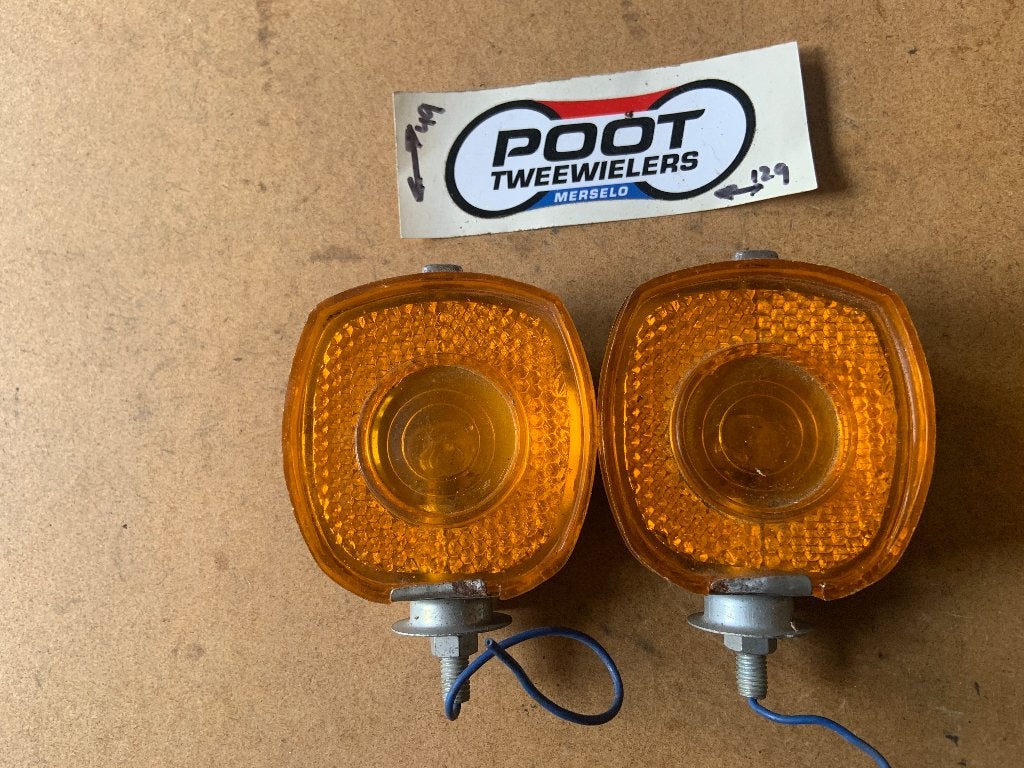 Oranje lampen voor de "fun" op bromfietsen, Fietsen en Brommers, Ophalen, Zo goed als nieuw
