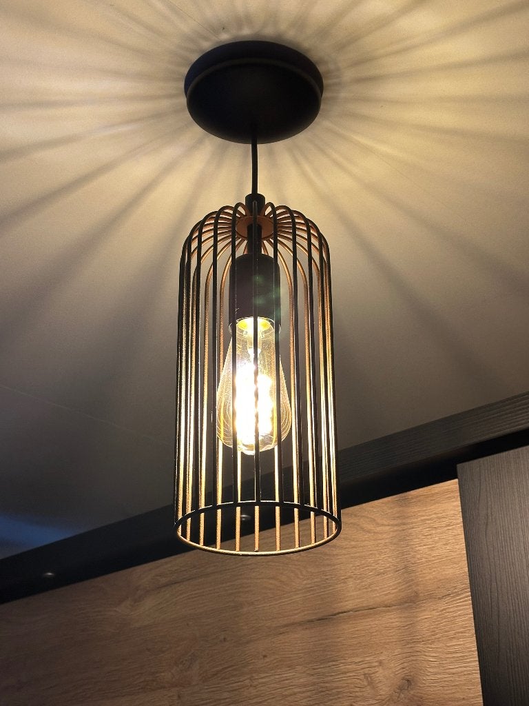 Lamp, Maison & Meubles, Noir, Enlèvement, Comme neuf, Métal
