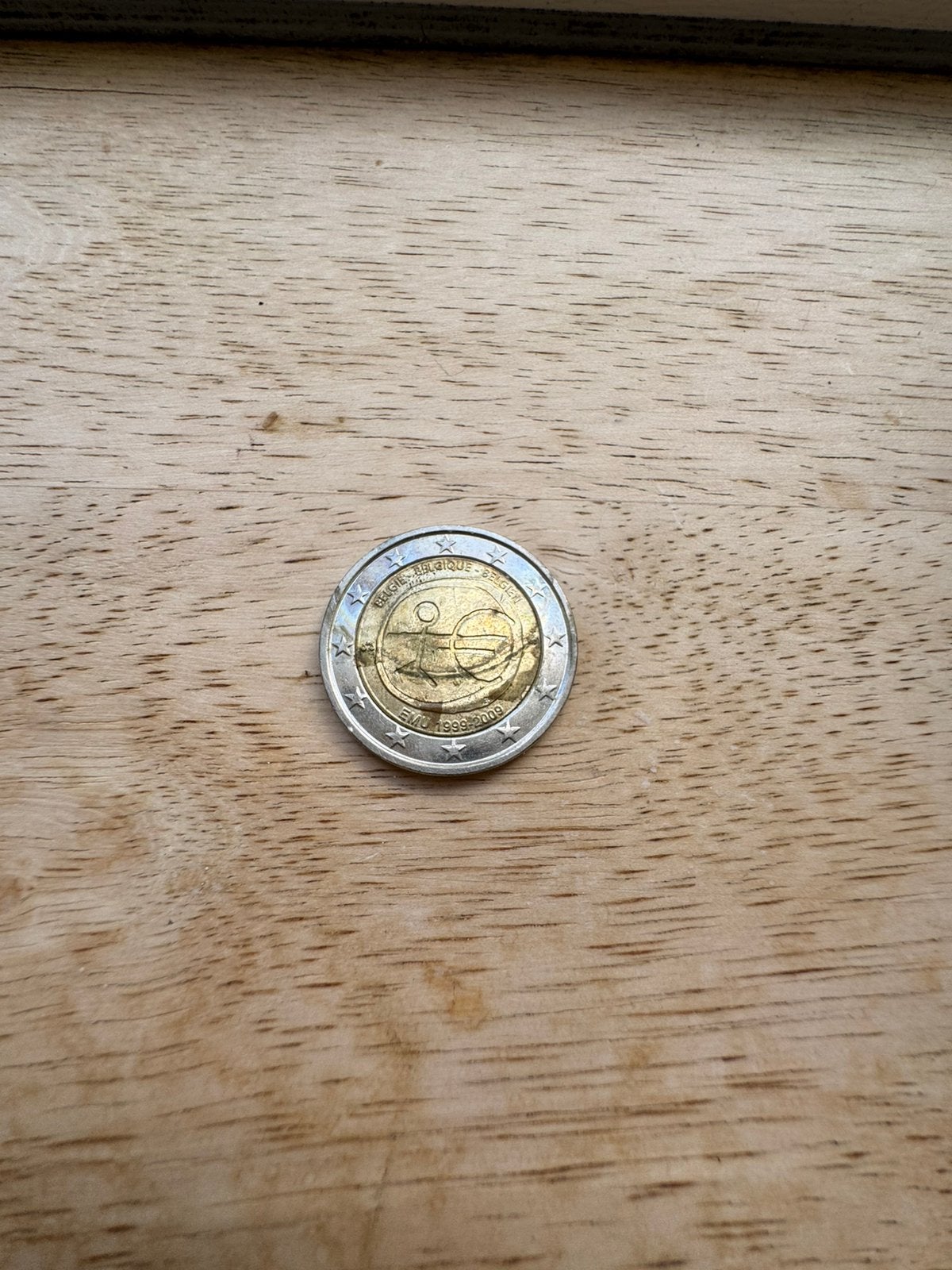 Muntstuk 2 euro Belgie stokmannetje, Enlèvement ou Envoi, 2 euros