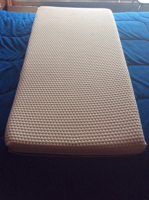 Te koop matras voor baby bedje 60x120m, Ophalen, Zo goed als nieuw, Minder dan 140 cm, Matras