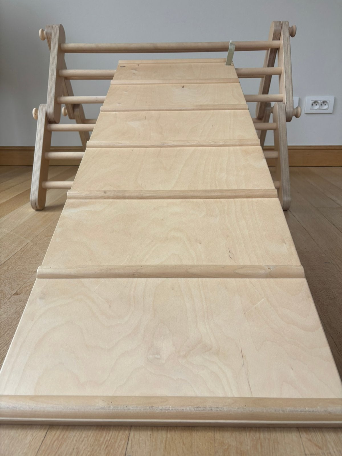 Houten klimrek met glijbaan, Ophalen, Gebruikt